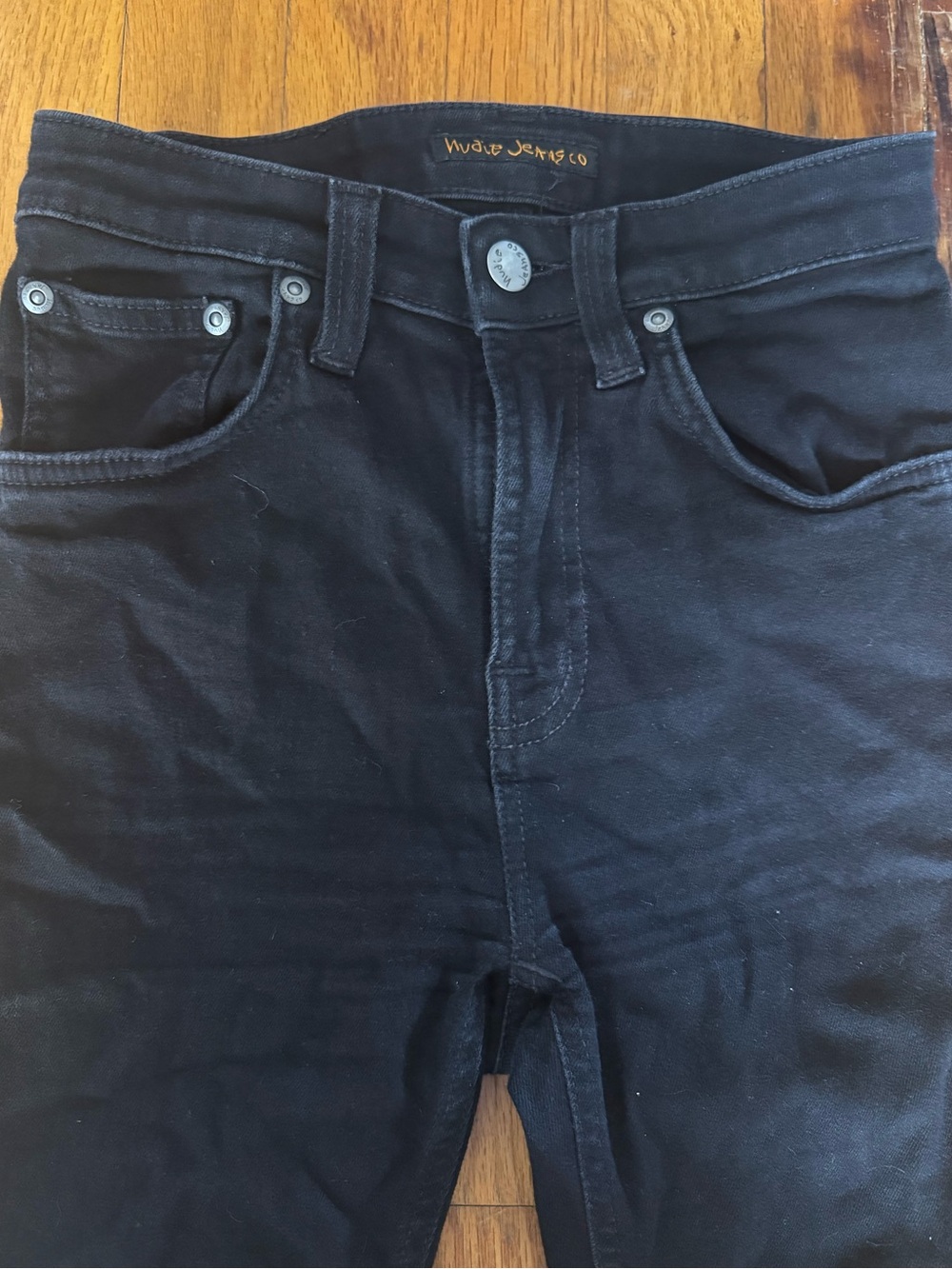 Nudie Jeans Black Hightop Tilde Size 26